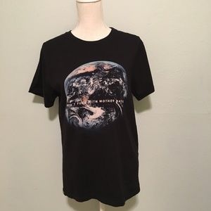 Black Explicit Earth Graphic Tee Medium